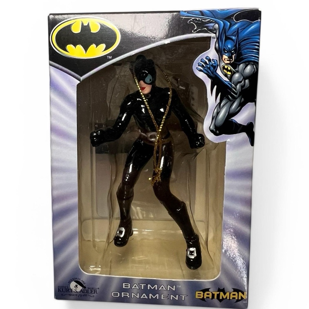 Vintage Kurt Adler Catwoman Batman Christmas Ornament 119180 DC Comics NIB